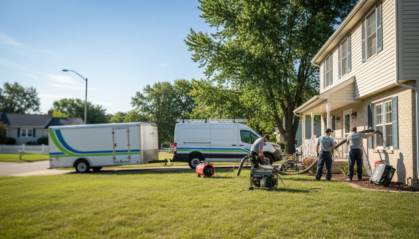 Flooded Basement Restoration And Cleanup With Repair in Cornell, IL near me
